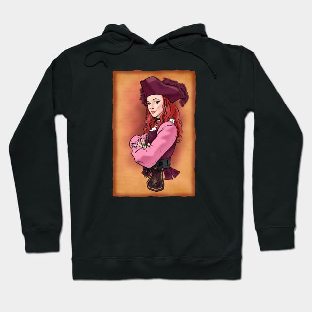 Pirate Redd Poster Hoodie by frankpepito